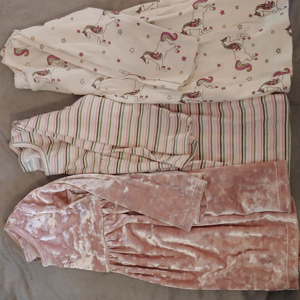 Set of three size 2T long sleeve dresses. Smoke free home.